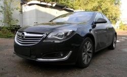 1 469 р. Сетка на бампер (рестайлинг) Russtal (черная) Opel Insignia A рестайлинг седан (2013-2017)  с доставкой в г. Пермь. Увеличить фотографию 2
