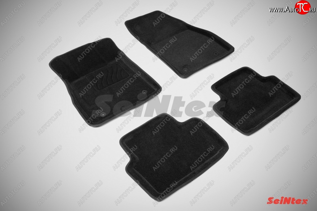 5 699 р. Износостойкие коврики в салон SeiNtex Premium 3D 4 шт. (ворсовые, черные) Opel Insignia A универсал рестайлинг (2013-2017)  с доставкой в г. Пермь