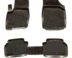 Комплект ковриков в салон B Aileron 4 шт. (полиуретан, покрытие Soft) Opel Meriva  B (2010-2013)