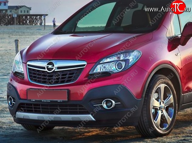 17 299 р. Накладка на передний бампер CT Opel Mokka  дорестайлинг (2012-2016) (Неокрашенная)  с доставкой в г. Пермь