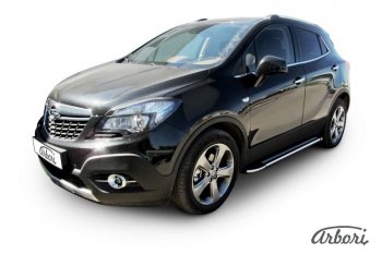 Порожки для ног Arbori Luxe Black Opel Mokka (2012-2016)  дорестайлинг
