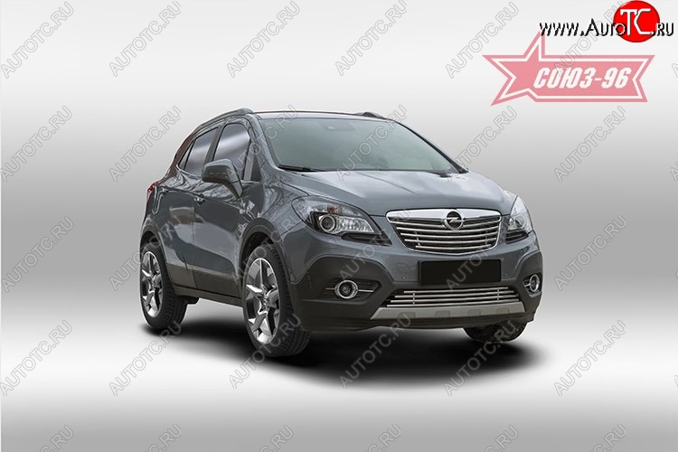 6 884 р. Декоративный элемент решетки радиатора Souz-96 (d16) Opel Mokka  дорестайлинг (2012-2016)  с доставкой в г. Пермь