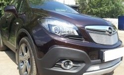 1 539 р. Сетка в решетку радиатора Russtal Opel Mokka  дорестайлинг (2012-2016) (хром)  с доставкой в г. Пермь. Увеличить фотографию 2