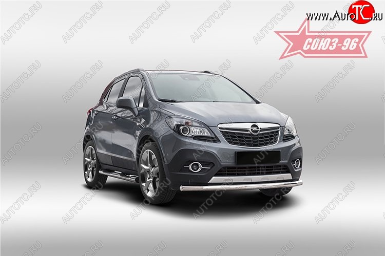 15 254 р. Защита переднего бампера одинарная Souz-96 (d60) Opel Mokka  дорестайлинг (2012-2016)  с доставкой в г. Пермь