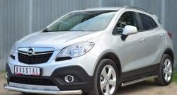 15 549 р. Одинарная защита переднего бампера диаметром 63 мм SLITKOFF Opel Mokka  дорестайлинг (2012-2016)  с доставкой в г. Пермь. Увеличить фотографию 4