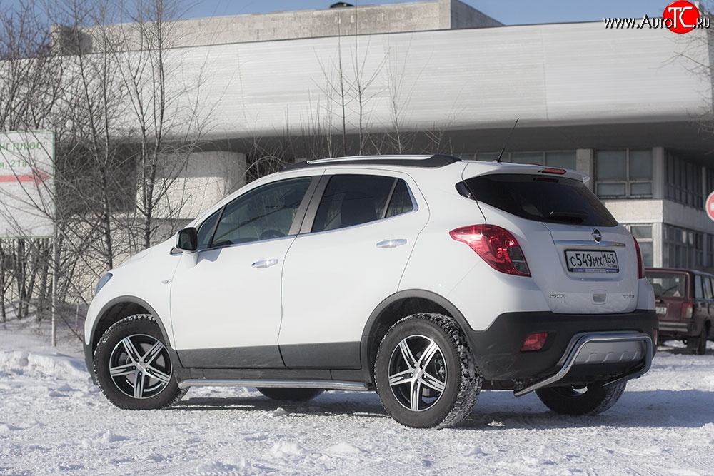 10 299 р. Защита порогов из круглой трубы диаметром 51 мм Petroil Tuning  Opel Mokka (2012-2016)  дорестайлинг  с доставкой в г. Пермь
