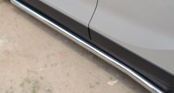 76 999 р. Защита порогов из круглой трубы диаметром 63 мм Russtal Opel Mokka  дорестайлинг (2012-2016) (Защита порогов с со скосами на торцах (вариант 1))  с доставкой в г. Пермь. Увеличить фотографию 6