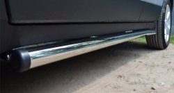 76 999 р. Защита порогов из круглой трубы диаметром 63 мм Russtal Opel Mokka  дорестайлинг (2012-2016) (Защита порогов с со скосами на торцах (вариант 1))  с доставкой в г. Пермь. Увеличить фотографию 7