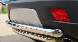 17 499 р. Защита заднего бампера (2 трубы Ø63 мм, нержавейка) SLITKOFF Opel Mokka  дорестайлинг (2012-2016)  с доставкой в г. Пермь. Увеличить фотографию 3