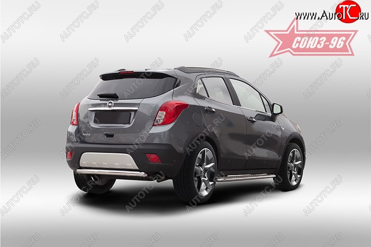 10 889 р. Защита заднего бампера Souz-96 (d60) Opel Mokka  дорестайлинг (2012-2016)  с доставкой в г. Пермь