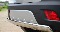 11 599 р. Защита заднего бампера (Ø75x42 мм, нержавейка) Russtal Opel Mokka  дорестайлинг (2012-2016)  с доставкой в г. Пермь. Увеличить фотографию 3