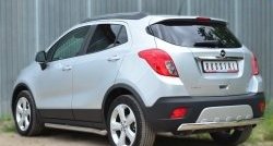 11 599 р. Защита заднего бампера (Ø75x42 мм, нержавейка) Russtal Opel Mokka  дорестайлинг (2012-2016)  с доставкой в г. Пермь. Увеличить фотографию 4