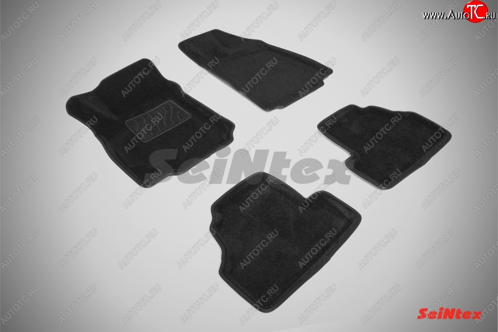 5 699 р. Износостойкие коврики в салон SeiNtex Premium 3D 4 шт. (ворсовые, черные)  Opel Mokka (2012-2016)  дорестайлинг  с доставкой в г. Пермь