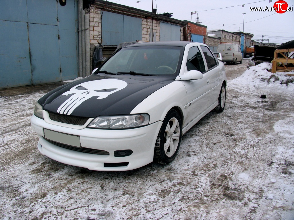 3 899 р. Юбка переднего бампера GT Style Opel Vectra B седан дорестайлинг (1995-1999)  с доставкой в г. Пермь