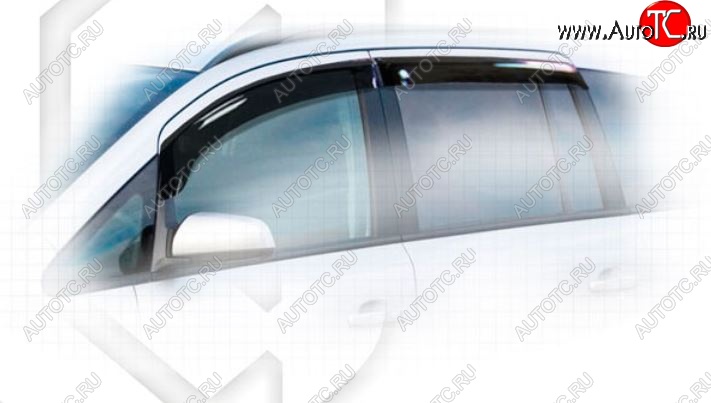 2 159 р. Дефлектора окон CA-Plastiс  Opel Zafira  В (2005-2008) дорестайлинг (Classic полупрозрачный)  с доставкой в г. Пермь