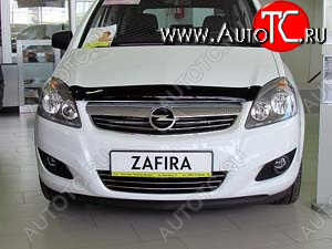 4 599 р. Дефлектор капота SIM Opel Zafira В рестайлинг (2007-2015)  с доставкой в г. Пермь