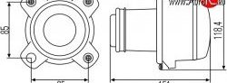 15 499 р. Модуль ближнего света Hella 1BL 008 193-001 c линзой Honda Mobilio 2 DD4,DD5 1-ый рестайлинг (2017-2019) (Без пыльника)  с доставкой в г. Пермь. Увеличить фотографию 2