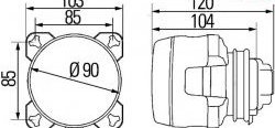 2 799 р. Модуль дальнего света Hella 1K0 008 191-007 Hyundai Solaris RBr седан рестайлинг (2014-2017) (Без пыльника)  с доставкой в г. Пермь. Увеличить фотографию 2