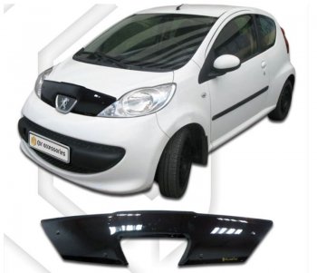 Дефлектор капота CA-Plastiс Peugeot 107  PN (2005-2009) хэтчбэк 3 дв. дорестайлинг