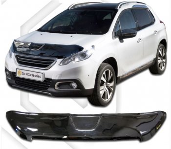 Дефлектор капота CA-Plastic Peugeot 2008 (2013-2016)  дорестайлинг