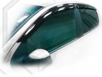 Дефлектора окон CA-Plastic Peugeot 206  хэтчбэк 5 дв. (1998-2009) 2AC дорестайлинг, 2AC рестайлинг (Classic полупрозрачный)