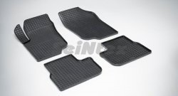 Износостойкие коврики в салон с рисунком Сетка SeiNtex Premium 4 шт. (резина) Peugeot 207 ( WK,  WA,  WC) (2006-2012) универсал дорестайлинг, хэтчбэк 3 дв. дорестайлинг, хэтчбэк 5 дв. дорестайлинг, универсал рестайлинг, хэтчбэк 3 дв. рестайлинг, хэтчбэк 5 дв. рестайлинг
