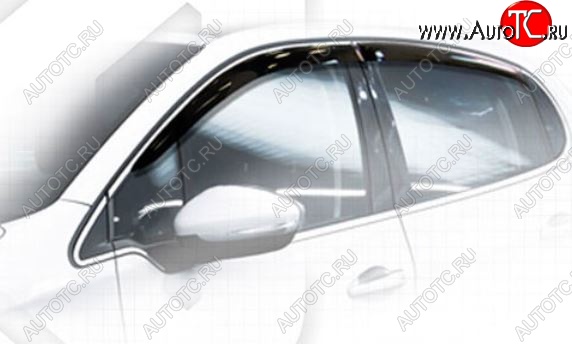 1 899 р. Дефлектора окон CA-Plastiс  Peugeot 208  1 (2012-2019) (Classic полупрозрачный, Без хром.молдинга)  с доставкой в г. Пермь
