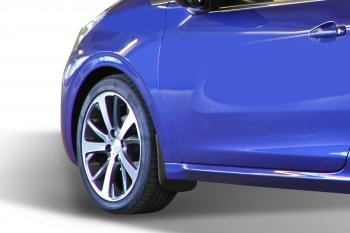 1 249 р. Брызговики Frosch (optimum) Peugeot 208 1 (2012-2019) (Передние)  с доставкой в г. Пермь. Увеличить фотографию 2