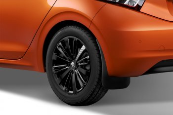 2 379 р. Брызговики Frosch (optimum) Peugeot 208 1 (2012-2019) (Задние)  с доставкой в г. Пермь. Увеличить фотографию 2