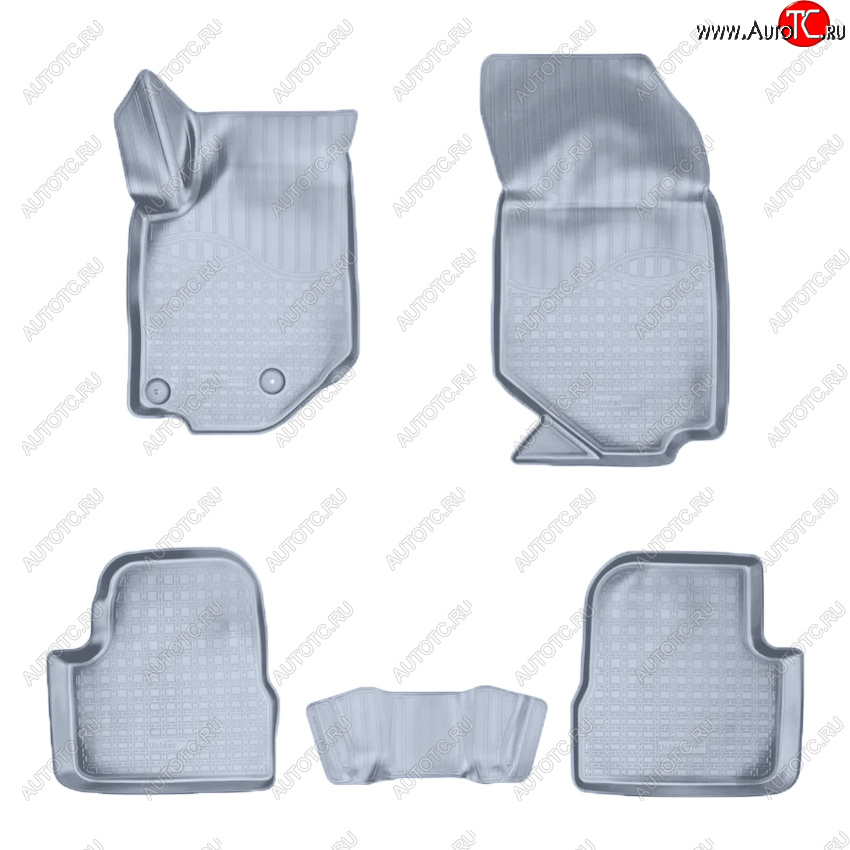 2 999 р. Коврики салона Norplast Unidec  Peugeot 208  2 (2019-2025) хэтчбэк 5 дв. (Цвет: серый)  с доставкой в г. Пермь