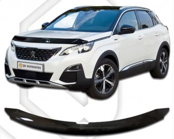 Дефлектор капота CA-Plastiс Peugeot 3008  2 (2016-2025)