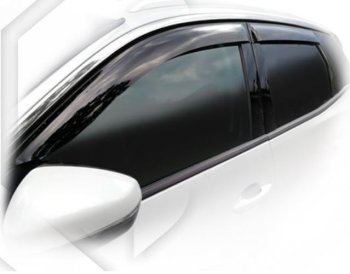 Дефлектора окон CA-Plastic Peugeot 3008  2 (2016-2025) (Classic полупрозрачный, Без хром.молдинга)