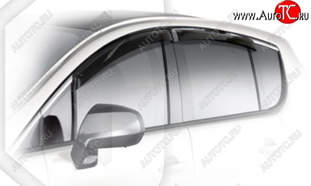 1 899 р. Дефлектора окон CA-Plastic  Peugeot 3008 (2009-2013) дорестайлинг (Classic полупрозрачный, Без надписи)  с доставкой в г. Пермь