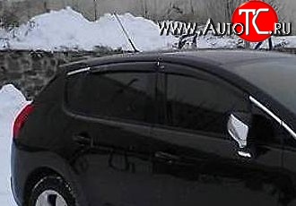 999 р. Комплект дефлекторов окон (ветровиков) 4 шт. Russtal Peugeot 3008 дорестайлинг (2009-2013)  с доставкой в г. Пермь