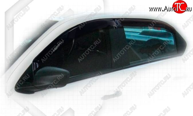 1 999 р. Дефлектора окон CA-Plastiс Peugeot 301 (2012-2017) (Classic полупрозрачный, Без хром.молдинга)  с доставкой в г. Пермь