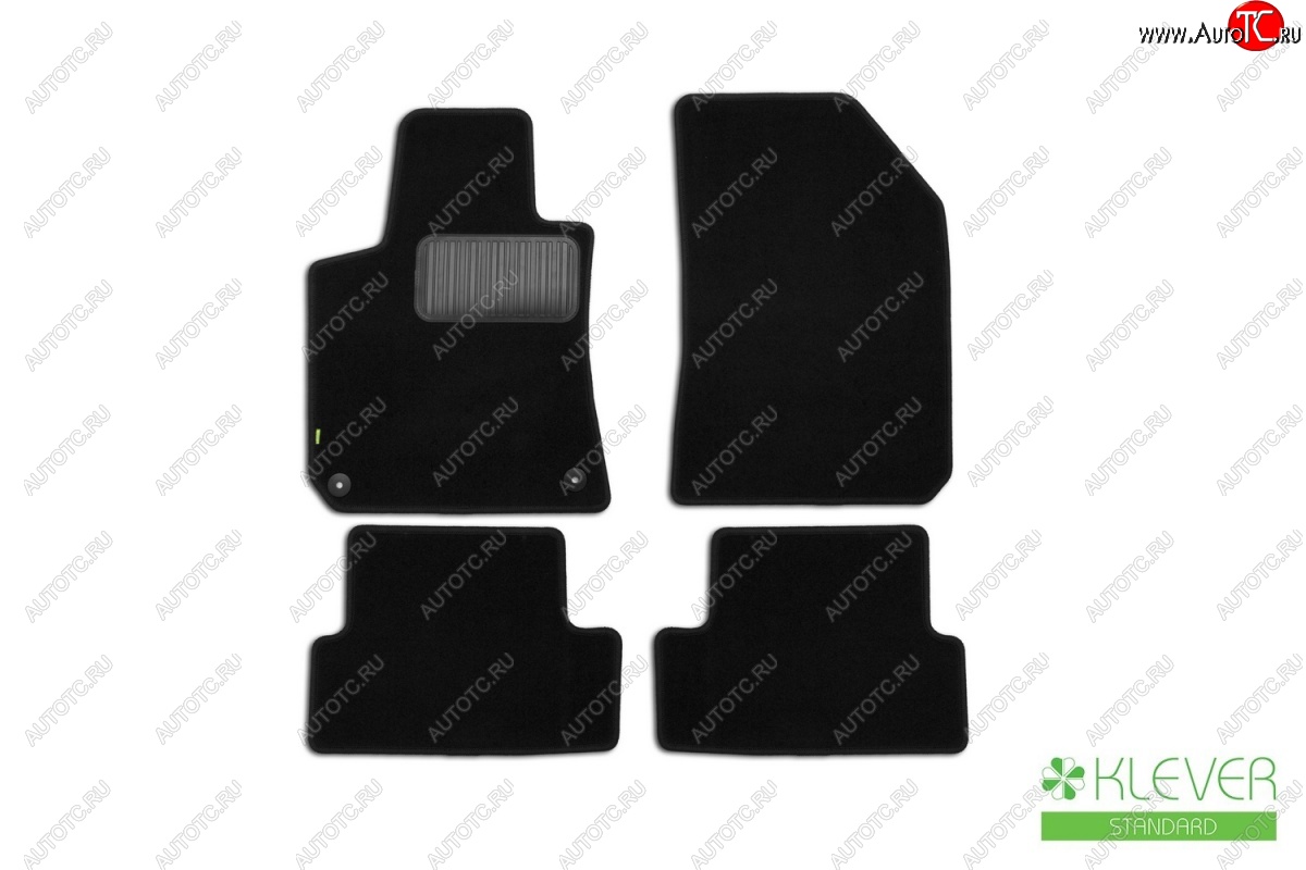 299 р. Коврики в салон (текстиль) Klever Standart  Peugeot 308  T9 (2013-2018) хэтчбек 5 дв. дорестайлинг, универсал дорестайлинг  с доставкой в г. Пермь