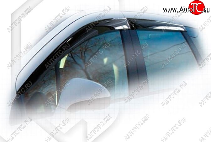 1 899 р. Дефлектора окон CA-Plastic  Peugeot 308  T7 (2007-2011) универсал дорестайлинг (Classic полупрозрачный, Без хром.молдинга)  с доставкой в г. Пермь