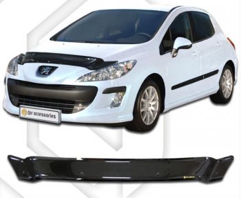 Дефлектор капота CA-Plastiс Peugeot 308  T7 (2007-2011) хэтчбек 5 дв. дорестайлинг