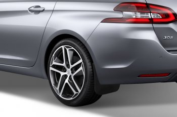 4 799 р. Задние брызговики Frosch Peugeot 308 T7 хэтчбэк 5 дв. рестайлинг (2011-2014)  с доставкой в г. Пермь. Увеличить фотографию 2