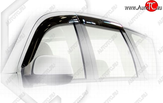 1 999 р. Дефлектора окон CA-Plastiс Peugeot 4007 (2007-2012) (Classic полупрозрачный, Без хром.молдинга)  с доставкой в г. Пермь