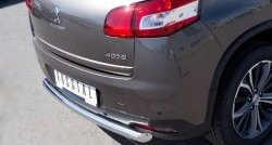 13 449 р. Одинарная защита заднего бампера из трубы диаметром 63 мм SLITKOFF  Peugeot 4008 (2012-2017)  с доставкой в г. Пермь. Увеличить фотографию 3