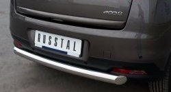 13 949 р. Одинарная защита заднего бампера из трубы диаметром 76 мм SLITKOFF Peugeot 4008 (2012-2017)  с доставкой в г. Пермь. Увеличить фотографию 4