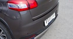 11 599 р. Защита заднего бампера (Ø75x42 мм, нержавейка) Russtal Peugeot 4008 (2012-2017)  с доставкой в г. Пермь. Увеличить фотографию 3