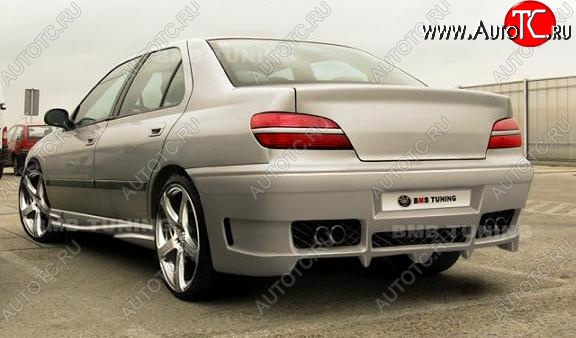 23 969 р. Задний бампер В2 Peugeot 406 8B седан дорестайлинг (1995-1999)  с доставкой в г. Пермь