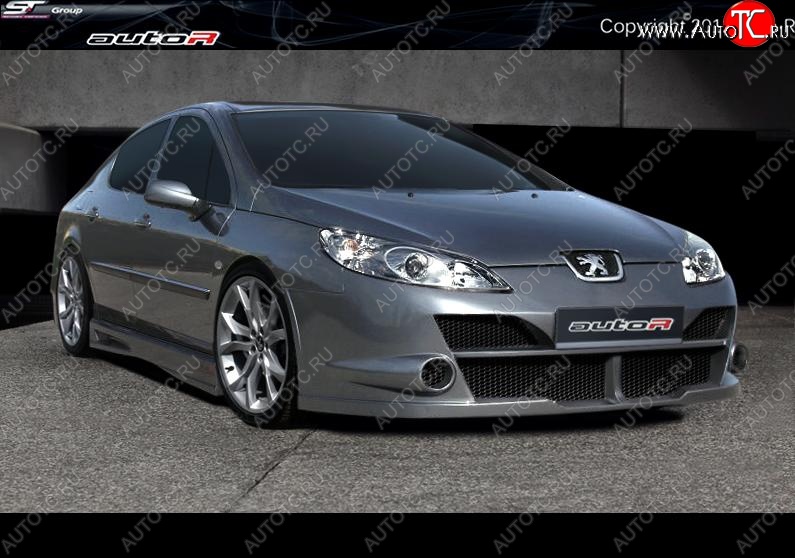 25 899 р. Передний бампер Auto-R Peugeot 407 седан (2004-2010)  с доставкой в г. Пермь
