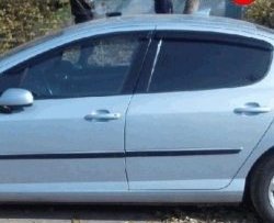 Дефлекторы окон (ветровики) 4 шт. (седан) Novline Peugeot 407  седан (2004-2010)