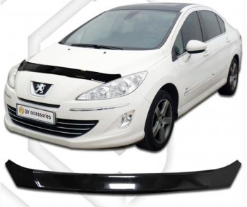 Дефлектор капота CA-Plastic Peugeot 408 (2010-2017)  дорестайлинг
