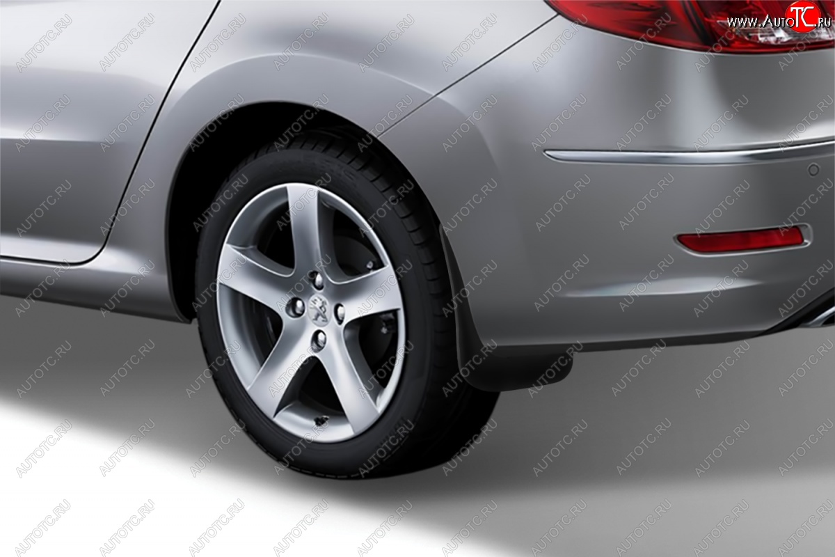 2 379 р. Брызговики задние (4D) Frosch Peugeot 408  дорестайлинг (2010-2017)  с доставкой в г. Пермь