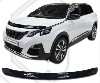Дефлектор капота CA-Plastiс Peugeot 5008  T87 (2017-2020) дорестайлинг