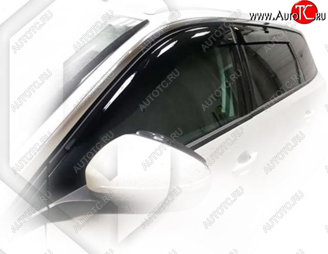 2 159 р. Дефлектора окон CA-Plastic  Peugeot 5008  T87 (2017-2020) дорестайлинг (Classic полупрозрачный, Без хром.молдинга)  с доставкой в г. Пермь